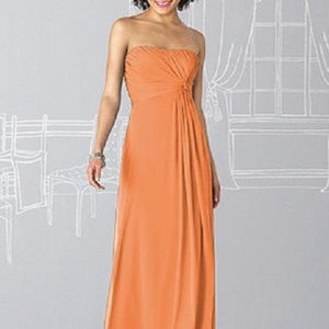 After Six 6623...Special Occasion Chiffon Dress....Clementine.....Size 0....NWT